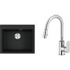 Franke Set lavello in granito Franke Maris 114.0661.699, rubinetto da cucina Oltens Lista 35202100
