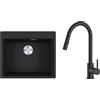 Franke Set lavello in granito Franke Maris 114.0661.699, rubinetto da cucina Oltens Litla 35204300