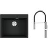 Franke Set lavello in granito Franke Maris 114.0661.699, rubinetto da cucina Oltens Borga 35207100