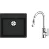 Franke Set lavello in granito Franke Maris 114.0661.642, rubinetto da cucina Oltens Lista 35202100