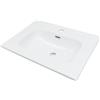 Deante Tubo lavabo 61x46.2 cm rettangolare da incasso bianco lucida CTU_6U6W