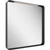 Ravak Strip specchio 80.6x70.6 cm rettangolare con illuminazione nero X000001571