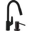 Hansgrohe Set rubinetto da cucina Hansgrohe Focus 31815670, dispenser di liquidi Hansgrohe A41 40438670