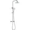 Invena Rikia set doccia a parete con soffione cromo AU-24-B01