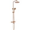 Rea Lungo set per vasca e doccia a parete con termostato con soffione rame REA-P8807