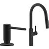 Franke Set rubinetto da cucina Franke Pescara L Slide-In 115.0575.968, dispenser di liquidi Franke Active SM 119.0547.906