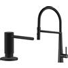 Franke Set rubinetto da cucina Franke Icon Semi-Pro 115.0690.598, dispenser di liquidi Franke Active SM 119.0547.906