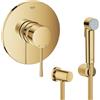 Grohe Set rubinetto per doccia Grohe Essence 24057GL1, set doccetta bidet Grohe Tempesta 27513GL1, 27057GL0