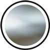 LaVita Dafne specchio 80x80 cm rotonda con illuminazione nero 5908211499635