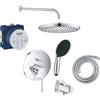 Grohe Set rubinetto per vasca e doccia Grohe Essence 24058001, soffione doccia Grohe Vitalio Start Shower System 26815000, 35600000, 27851000, 26962001, 27940001, 28741002