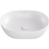 Besco Moya lavabo 48.5x35 cm ovale da appoggio bianco lucida UNC-49-MOB