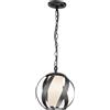Quintiesse Blacksmith lampada sospesa 1x40 W nero-opale QN-BLACKSMITH-P-OBK