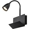 Rabalux Tacito lampada da parete 1x25 W nero 71089