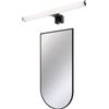 Deante Set specchio Deante Silia ADI_N851, lampada da parete Rabalux Oliro 75051