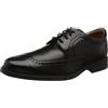 Clarks Whiddon Wing, Oxford, Uomo, Nero (Pelle Nera), 40 EU