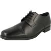 Clarks Howard cap Mens Black Leather, 10