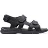 Clarks Men's Walkford Walk Sandal, Nero, 41 EU