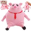 JynxtoyZeal Maialino Antistress, Giocattolo Antistress Maiale, Antistress Maialino Squish, Scimmia Indistruttibile, Maiale Stress Toy, Gorilla Latex Pig Toys