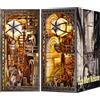 ETKVR Kit Book Nook, Puzzle 3D in Legno Fai-da-te Fermalibri Booknook
