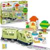 LEGO DUPLO Treno d'Avventura Interattivo - Giochi Didattici per Bambini e Bambine da 2 Anni in su - con 14 Binari, Mattoncini Multifunzione con Suoni e 4 Personaggi Giocattolo - Idea Regalo - 10427