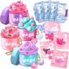 Gui Gui Mini confezione di slime kit, 4 slime profumate da collezione, burro, nuvola e trasparente, Lil' Chic, Lil' Pawfect You, Lil' Hops & Lil' Pur & Polish, design a clip, rituale di bellezza in 3