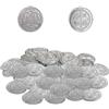 Generico Treasure Adventure Coin Set - 100 Piece Pirate Tokens, Metalic Fantasy Reward Collection, Decorative MAKE BELEIVE Currency, Engaging Exploration Activity Accessory | Toddlerz Celebration Events