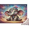 5M3D7C8V Elefantino Puzzle 1000 Pezzi Carta per Adulti Cielo Stellato Fantastico Relax Interazione Familiare Decorazione Regalo 38x26cm/1000pcs