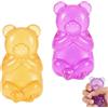 PRVCFZ 2 pezzi gommosi orsetti gommosi, carino ornamento gommoso beardesktop, scrivania ufficio pendolari messa a fuoco miglioramento, piacevole compagno durante le attività quotidiane, efficace per