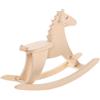 FUNNETOYU Cavallo Dondolo in Miniatura Per Casa Delle Bambole Dondolo in Legno Decorazione Per Mobili Oggetto Per Disposizione Della Casa Delle Bambole Mobili in Miniatura