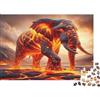 5M3D7C8V Elefante di Lava Vulcanica Puzzle 1000 Pezzi Carta per Adulti Paesaggio Animale Fantastico Relax Decorazione Regalo 38x26cm/1000pcs