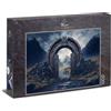 Ulmer Puzzleschmiede Puzzle da 1000 pezzi Tor nach Valhalla - Portale monumentale in paesaggio montano ruvido con atmosfera mistico-nordica - Epico motivo vichingo - Qualità puzzle Made in Germany