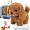 HBSFBH Cane giocattolo che cammina e abbaia, Peluche Cane Interattivo Giocattolo, Cane Elettronico per Animali per Bambini, Realistici Cane Robot Giocattolo, Regali Giocattoli per Bambini di 1-13 Anni