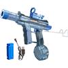 Kouamor Pistola ad acqua elettrica con rimbalzo e effetto flash, pistola ad acqua ricaricabile per bambini e adulti, portata di 8 m, serbatoio dell'acqua da 270 ml, fuoco LED per piscina, spiaggia, giardino