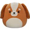 Squishmallows SQCR05413 - Ysabel The Brown and White Spaniel, 30,5 cm, multicolore