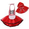 MYRISAM Costume Carnevale Cappuccetto Rosso Bambina Ragazze Abito da Principessa per Compleanno Cerimonia Halloween Cosplay Natale Festa Abiti con Mantello 12-18 Mesi