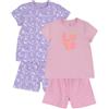 Chicco Bambine e Ragazze Set di 2 Pigiami Corti 100% Cotone NOS | Corti 100% Cotone NOS