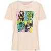 Recovered Maglietta da Donna Marvel Pop Art Portrait Print Pale Pink Womens Fitted by L, Taglia L, Colore: Rosa., L