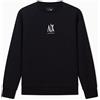 Armani Exchange Icon Project, Embroidered Logo, Crewneck Maglia di Tuta Donna