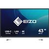 EIZO FlexScan EV4340X-BK Monitor PC 108 cm (42.5") 3840 x 2160 Pixel 4K Ultra HD LCD Nero [EV4340X-BK]