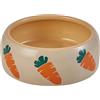 Nobby Mangiatoia in Ceramica Carrot, Beige/Arancione, 500 ml, 1 Pezzo