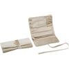 SparklWLeaf Organizer per gioielli a rotolo Borsa portagioielli in velluto, borsa ... for collana, orecchini, anello, espositore for gioielli(Khaki)