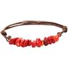 OutFyt Bracciale Irregolare In Pietra Di Corallo Naturale, 7 Cristalli Chakra Bracciale Con Pietre Preziose Braccialetti Estivi Per Donna Uomo Gioielli Regalo