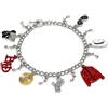 GAUEIOUR Michael Gifts - Bracciali con ciondoli classici MJ Elemnt | MJ Dance King - Poster adesivo per camicia e guanto, per CD, giacca, gioielli, regali per fan di compleanno (21,5 cm)