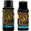 Diamine Inchiostro Per Penna Stilografica 30ml - 2 x Bottiglie - Twilight & Aurora Borealis
