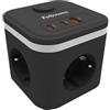 FELLOWES Power Cube Type F Nero Fellowes