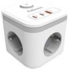 FELLOWES Power Cube Type F Bianco Fellowes