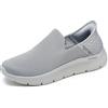 Skechers, Scarpe Slip-in da Uomo Go Walk Flex, Grigio Chiaro, 45 EU