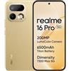 REALME SMARTPHONE REALME 16PRO 5G 8/256GB DISPLAY OLED 6,78" MASTER GOLD - 631011008562 NO ALIMENTATORE