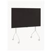 Pedestal Mobile TV con ruote Moon Rollin' - Bianco