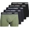 JACK & JONES Jactimothy Solid Trunks 5 Pack, Spruzzo di Mare, L (Pacco da 5) Uomo
